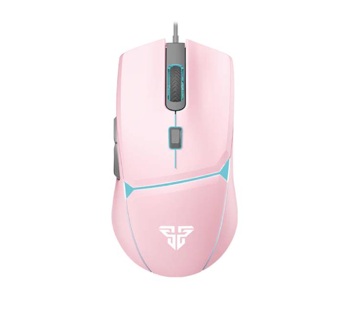 Fantech Crypto VX7 Macro Gaming Mouse in Black featuring RGB lighting.