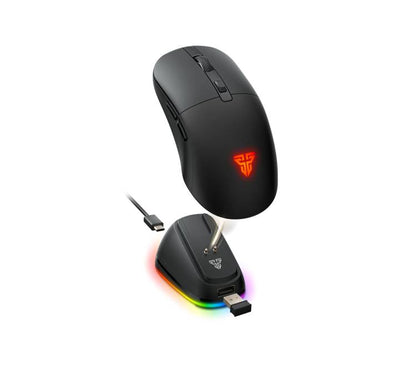 Side view of the lightweight Fantech Kanata WG9RD mouse highlighting the ergonomic UV matte finish.