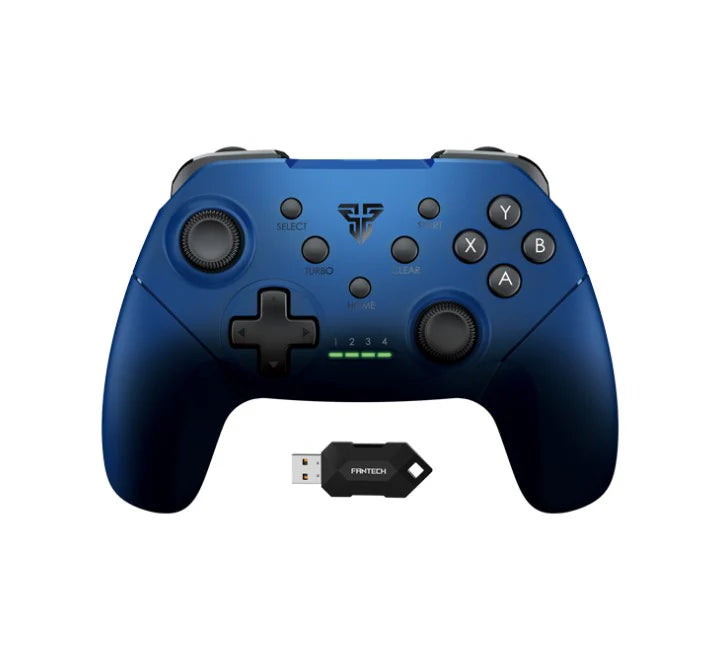 Fantech Shooter II WGP13 wireless gaming controller in black with a console-like ergonomic layout.