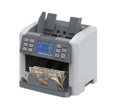 Forza FBC-1200 Multi-Currency Counting Machine front view displaying the 3.5-inch TFT touch screen and hopper.