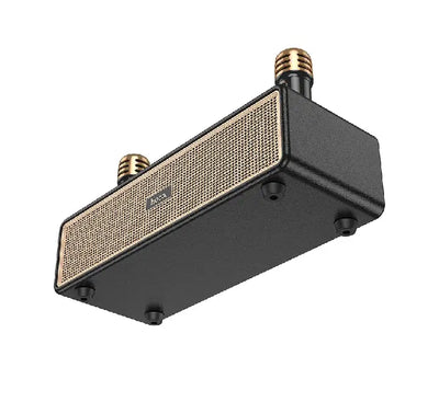 HOCO BS63 Graceful wireless Bluetooth speaker featuring wooden cabinet and PU leather finish front view