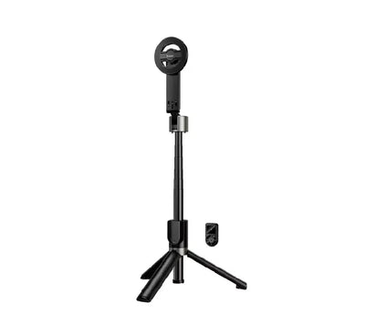 HOCO K35 Magnifico 3-in-1 magnetic tripod selfie stick extended with phone mounted