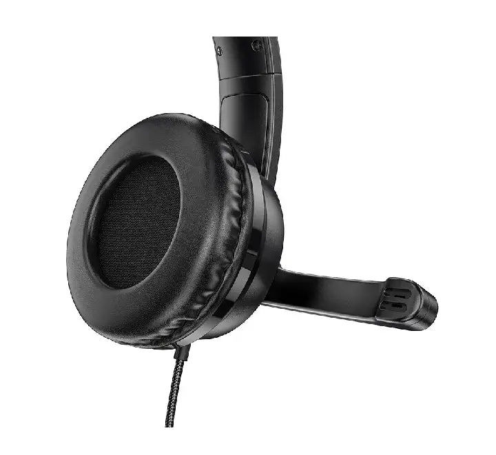 HOCO W103 Magic Tour overhead gaming headset in black with adjustable mic