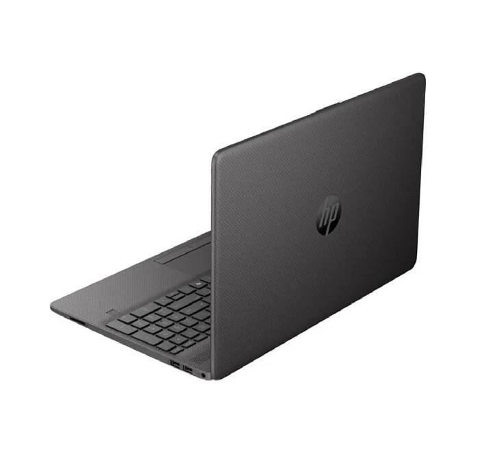 Side view of the HP 250R G9 laptop showing USB Type-C, HDMI, and RJ-45 connectivity ports.