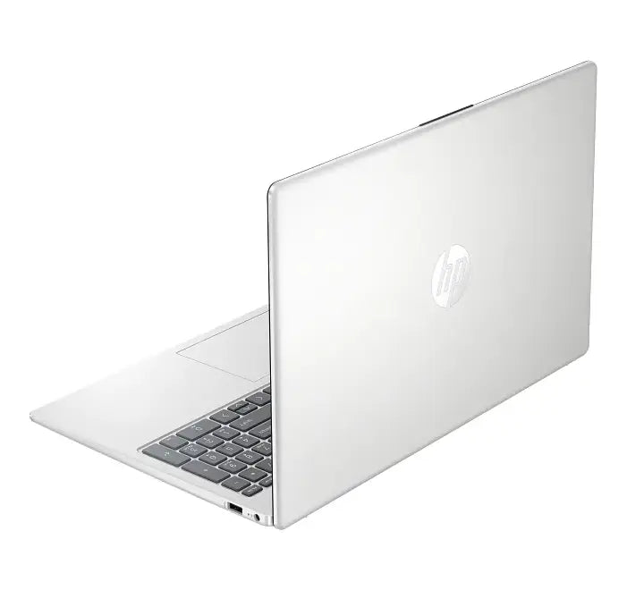 Close-up of the full-size keyboard and responsive trackpad on the HP Laptop 15 series.