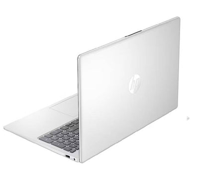HP Laptop AI 15-fd2101tu powered by Intel Core Ultra 7 set up cleanly on a modern desk.