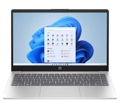 HP Notebook 14 ep1139TU Intel Core Ultra 5 125H laptop in Natural Silver finish display view