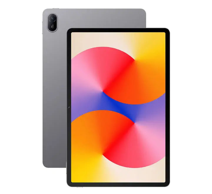 Huawei MatePad SE 11 tablet showing colorful home screen on its 11-inch FHD Eye Care display.