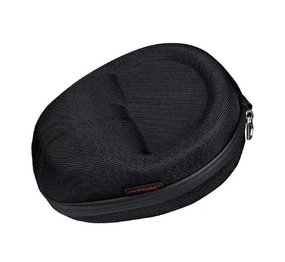 HyperX Cloud Headset Carrying Case HXS-HSCC1 black hardshell travel case shown next to an official HyperX Cloud gaming headset.