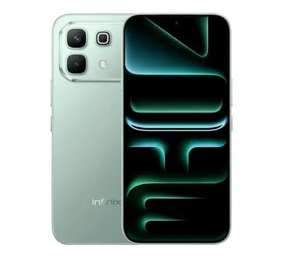 Side view of the Infinix Note 60 5G in vibrant Blue finish, showcasing the thin bezels and IP64 structural build protection.