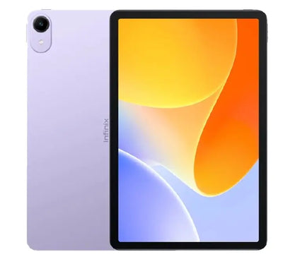 Infinix Xpad 30e in Pastel Purple variant, ideal for modern multimedia streaming and digital note-taking applications.