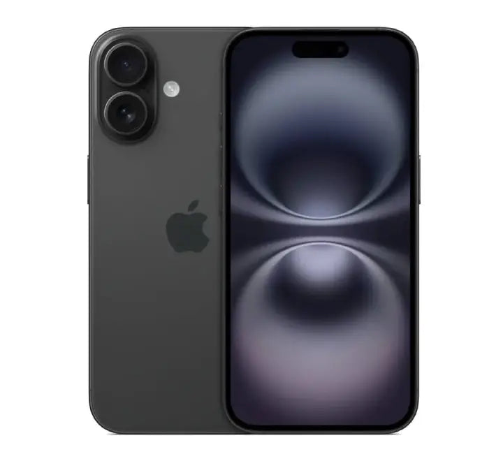 Close-up shot of the Black iPhone 16 showing the new Action Button and Camera Control feature.