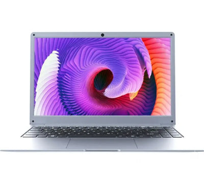Front view of Jumper EZbook S5 14.1-inch FHD laptop in Silver showing display screen and keyboard.