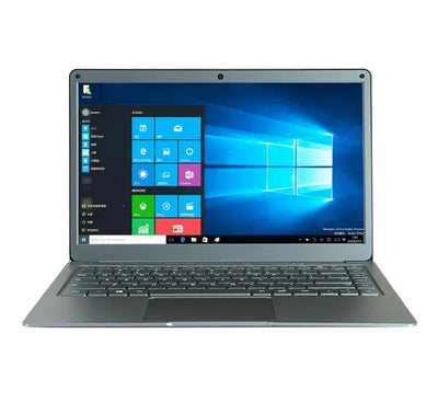 Front view of Jumper EZbook X3 13.3-inch FHD laptop in Iron Grey showing display screen and keyboard.