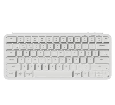 Keychron B1 Pro Ultra-Slim Wireless Keyboard in Ivory White top view