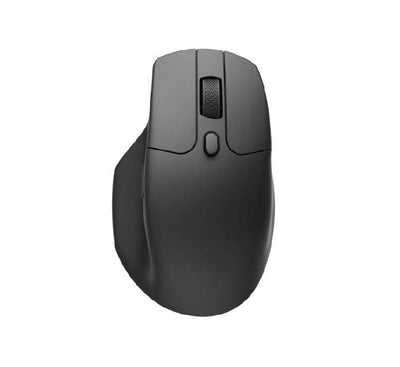 Keychron M6 Wireless Ergonomic Mouse in Black viewed from an angle