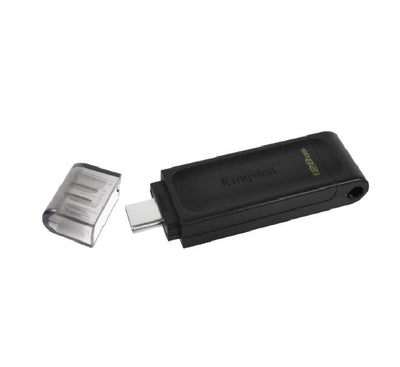 Kingston DataTraveler 70 128GB USB-C flash drive front view on ICT.com.mm