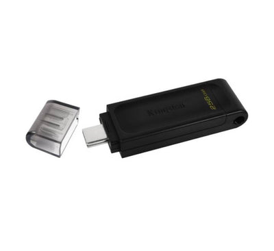 Kingston DataTraveler 70 256GB USB-C Flash Drive front profile