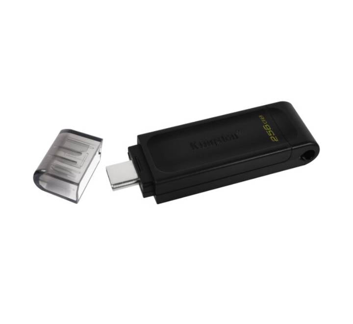 Kingston DataTraveler 70 256GB USB-C Flash Drive front profile