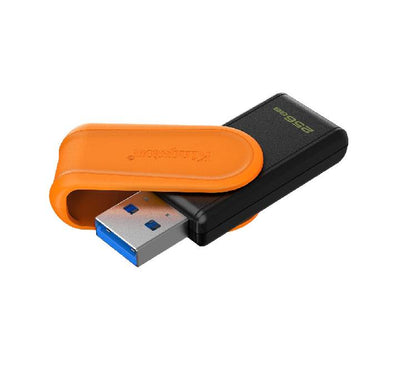 Kingston DataTraveler Exodia S 256GB USB 3.2 Flash Drive front view showing its design.
