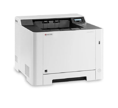 Using a smartphone to print wirelessly to the Kyocera PA2100cwx via mobile app.