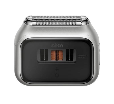 Laifen T3 Pro electric shaver in silver and black finish with sleek metallic body