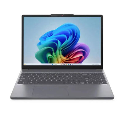 Lenovo IdeaPad Slim 3 15IWC11 Intel Core 5 320 laptop in Luna Gray front view showing display and keyboard