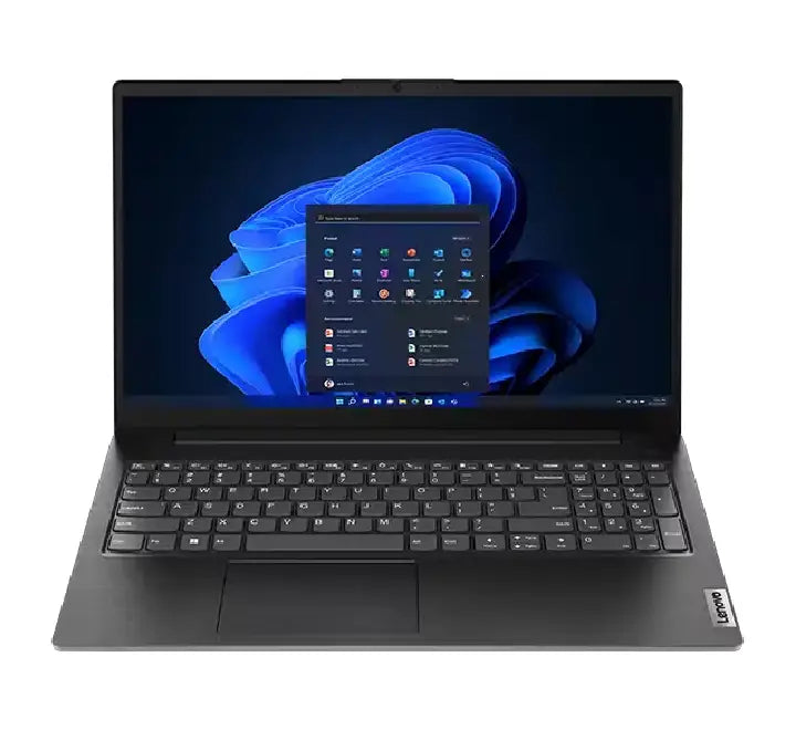 Lenovo V15 G4 IRH business laptop in Black featuring a 15.6-inch Full HD display and high-performance H-series processor.
