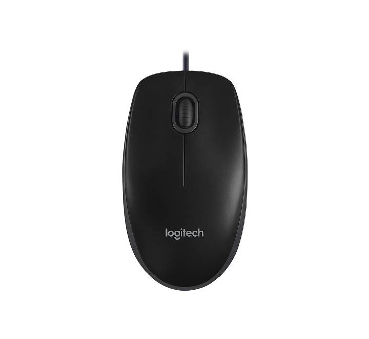 Logitech B100 USB Business Mouse top view