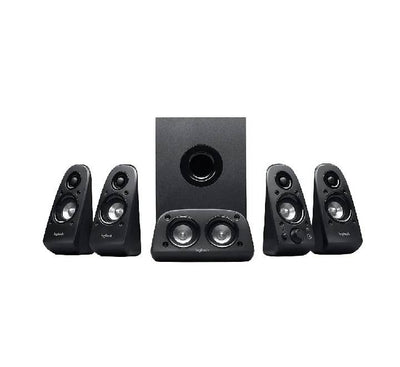 Logitech Z506 5.1 surround sound speaker system with subwoofer and satellite speakers