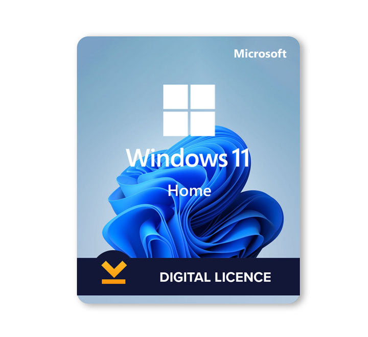 Microsoft Windows 11 Home 1 PC lifetime activation key retail packaging box