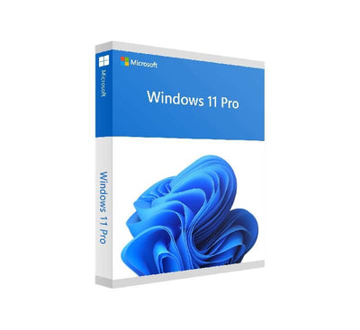 Microsoft Windows 11 Pro 1 PC lifetime activation key retail packaging box