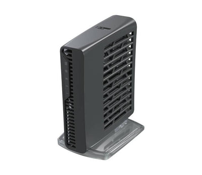 Rear panel of the MikroTik hAP ax² showing five gigabit ethernet ports and power input