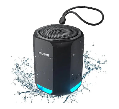 Compact dimensions view of MLOVE P1 speaker measuring 2.9 by 3.9 inches