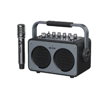 MLOVE Ranger S1 portable karaoke speaker in black color