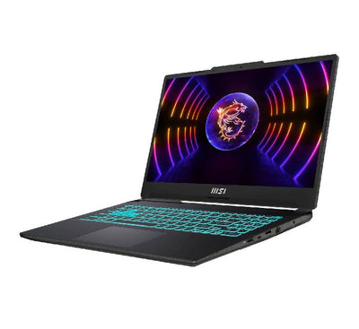 Side profile of MSI Cyborg 15 A13VEK gaming laptop showing USB-C and HDMI ports