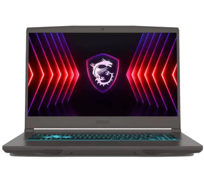 MSI Thin 15 B13UC gaming laptop in Gray with 15.6 inch 144Hz display and backlit keyboard