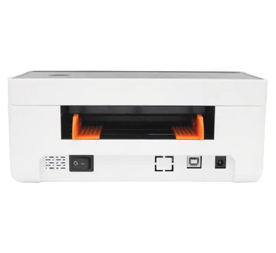 Back view of Nippon RP-421-U printer showing USB port and power connection.
