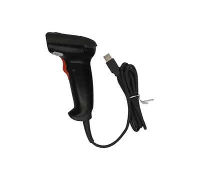 Nippon SC-568 2D scanner reading a QR code directly from a mobile phone display at retail POS checkout