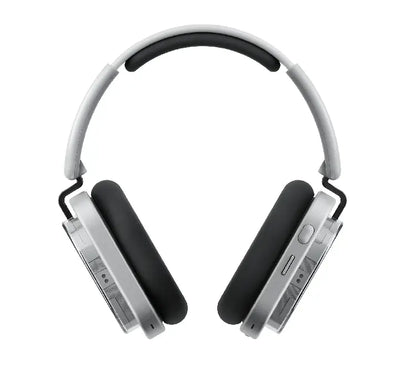 Nothing Headphone 1 over-ear wireless ANC headphones in White showing the transparent structural earcups.