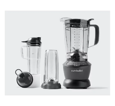 Control panel of NutriBullet Blender Combo featuring 3 speed buttons, pulse, and extract settings