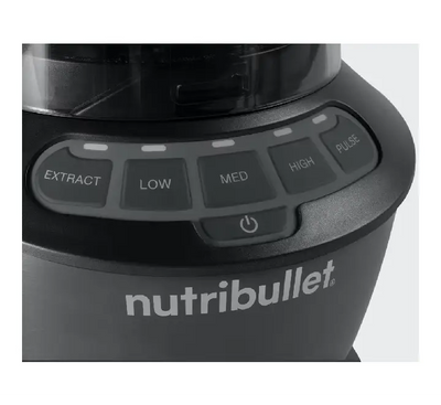 NutriBullet Blender Combo blending hot soup in a 1.8L vented pitcher