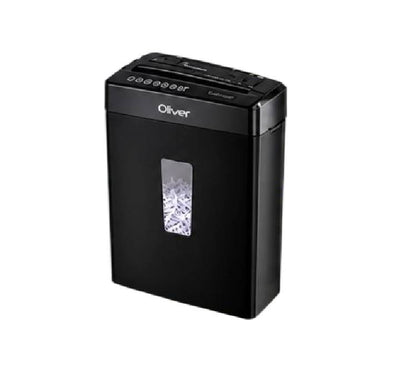 Oliver Tech CD222P 8-Sheet Small Office Paper Shredder front view.