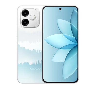 OPPO A6s Pro 256GB smartphone in Lumina Forest displaying the nature-inspired texturized green matte finish.