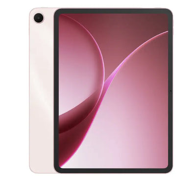 OPPO Pad 5 256GB tablet in Aurora Pink featuring a 12.1-inch 2.8K anti-glare display and sleek matte back finish.