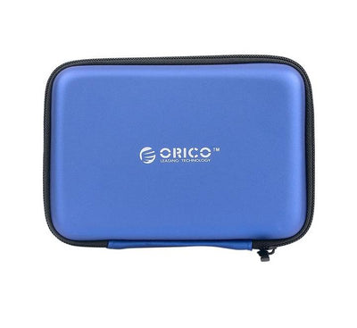 ORICO PHB-25 pocket-sized 2.5-inch external hard drive protective carrying case in vibrant blue.