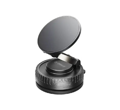 ORICO vacuum magnetic phone mount in black zinc alloy with MagSafe ring