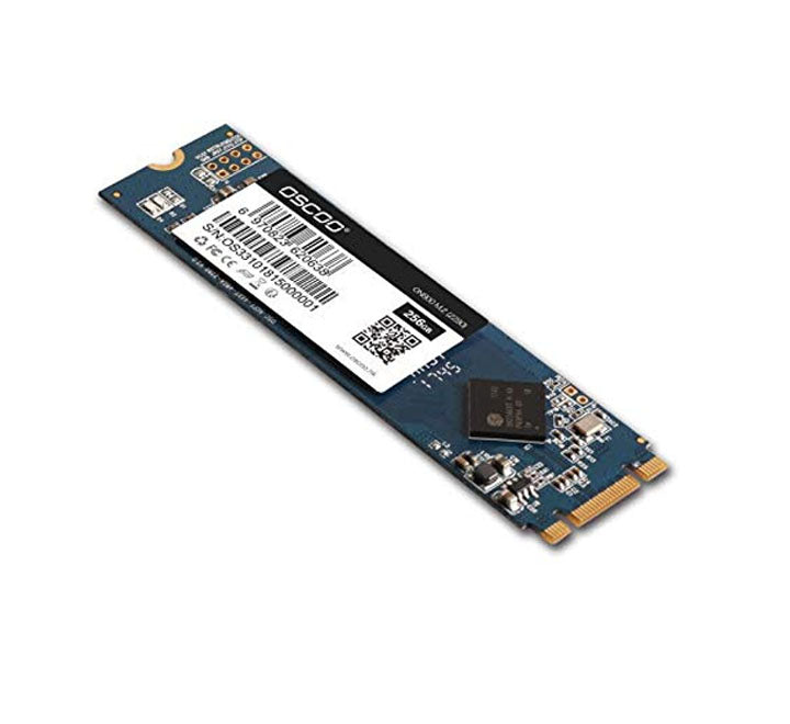 OSCOO ON800 M.2 2280 SATA III 256GB internal solid state drive featuring high-quality 3D NAND flash chips.