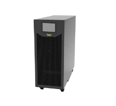 OWL HU3310 tower type 3-phase high-frequency online UPS front view showing the LCD control panel.