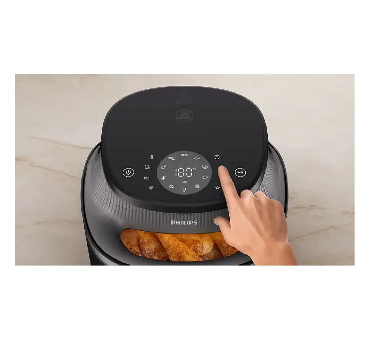 Monitoring cooking food through the transparent window on Philips NA331/00 air fryer